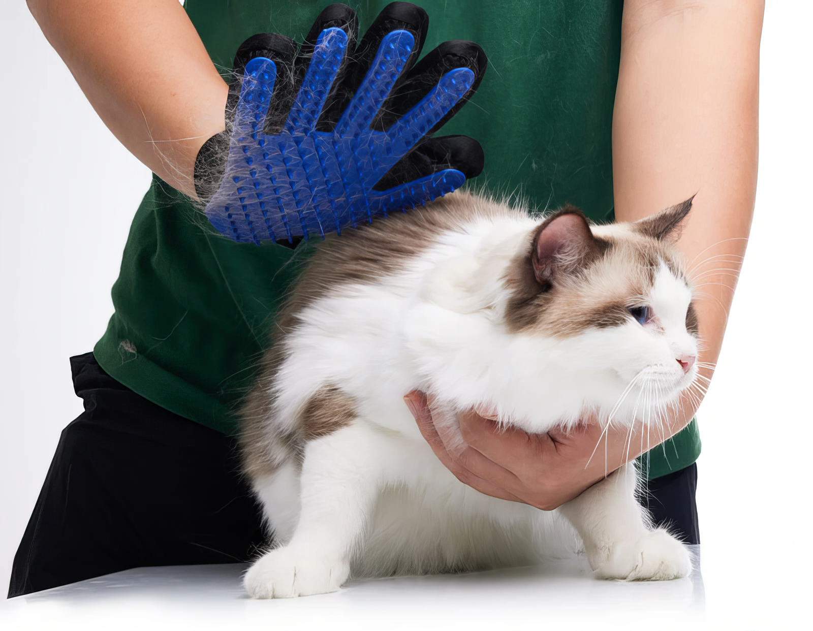 Pet Grooming Glove - Deshedding & Massage for Cats & Dogs