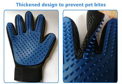 Pet Grooming Glove - Deshedding & Massage for Cats & Dogs