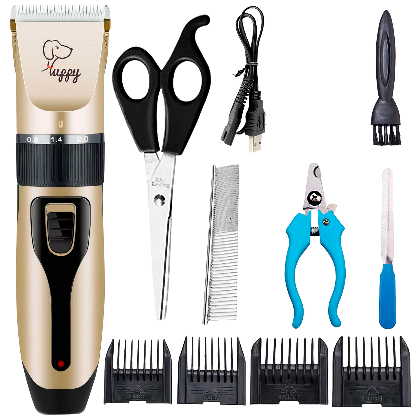 Dog Clipper Dog Hair Clippers Grooming (Pet/Cat/Dog/Rabbit) Haircut Trimmer Shaver Set Pets Cordless Rechargeable Professional