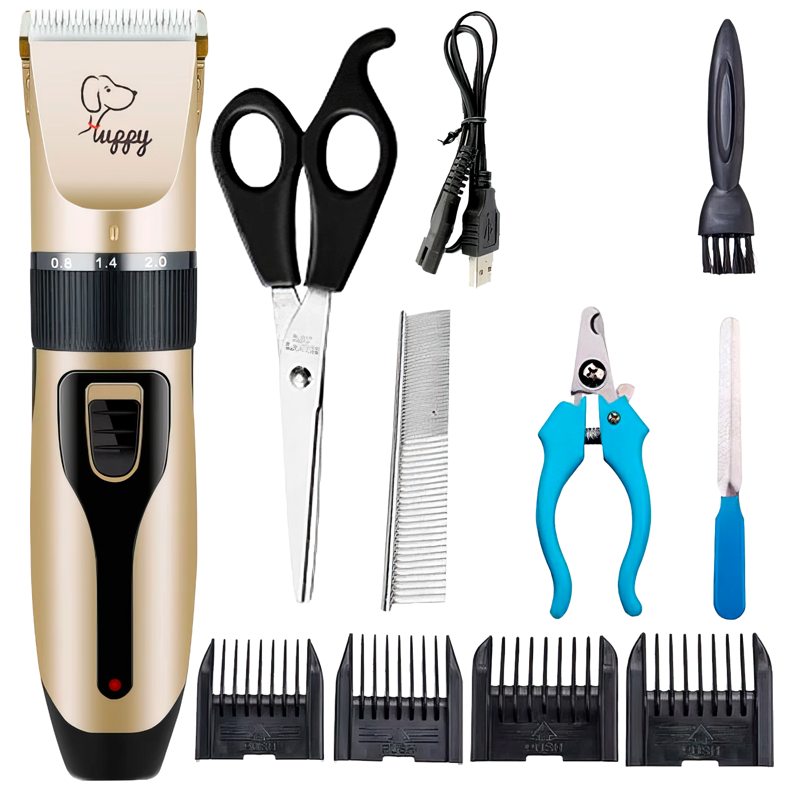 Dog Clipper Dog Hair Clippers Grooming (Pet/Cat/Dog/Rabbit) Haircut Trimmer Shaver Set Pets Cordless Rechargeable Professional