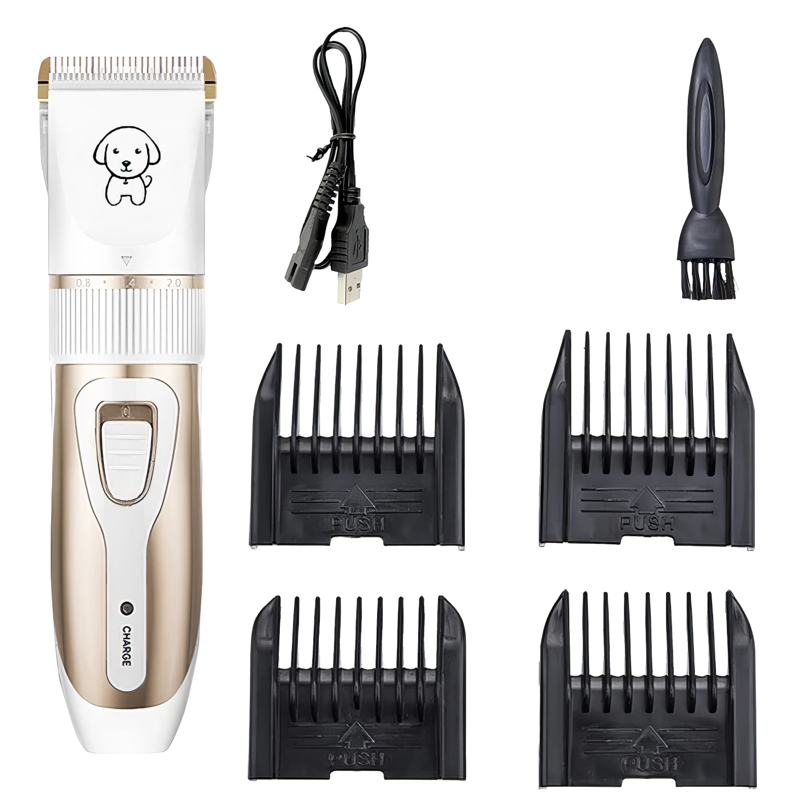 Dog Clipper Dog Hair Clippers Grooming (Pet/Cat/Dog/Rabbit) Haircut Trimmer Shaver Set Pets Cordless Rechargeable Professional