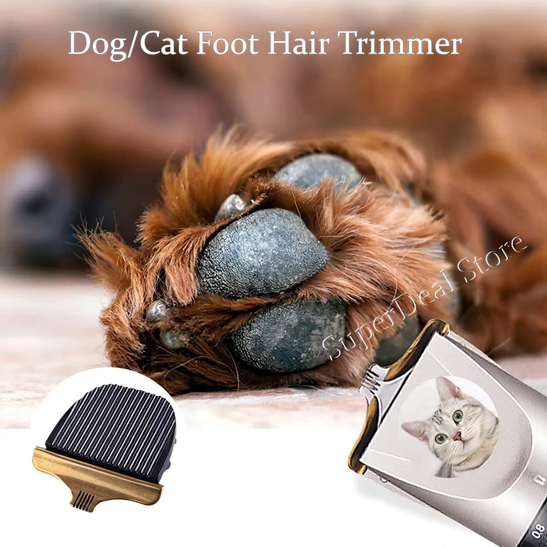 Dog Clipper Dog Hair Clippers Grooming (Pet/Cat/Dog/Rabbit) Haircut Trimmer Shaver Set Pets Cordless Rechargeable Professional