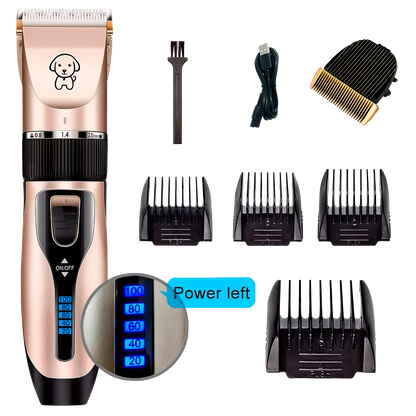 Dog Clipper Dog Hair Clippers Grooming (Pet/Cat/Dog/Rabbit) Haircut Trimmer Shaver Set Pets Cordless Rechargeable Professional