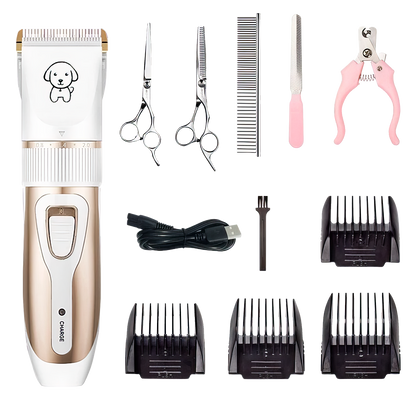 Dog Clipper Dog Hair Clippers Grooming (Pet/Cat/Dog/Rabbit) Haircut Trimmer Shaver Set Pets Cordless Rechargeable Professional