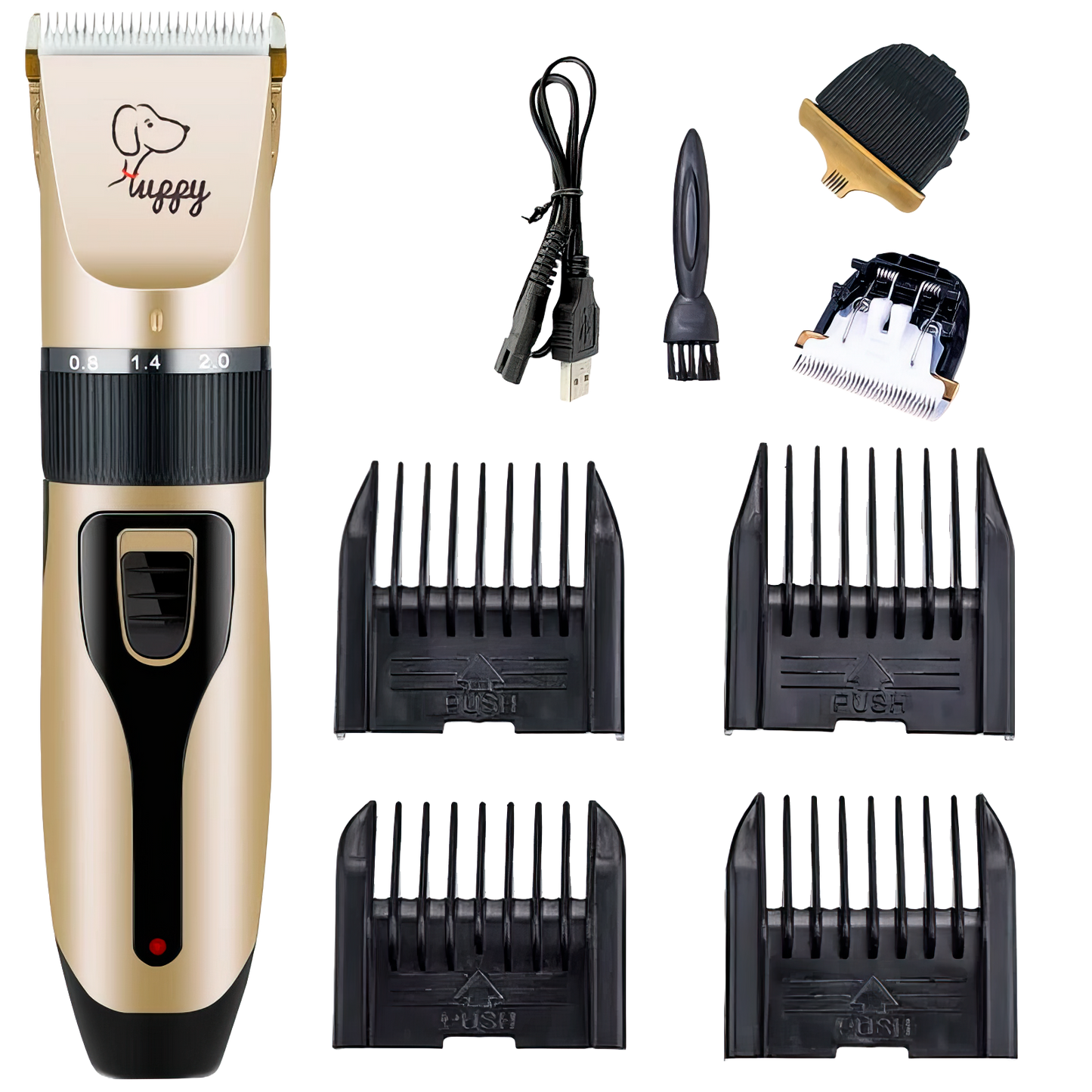 Dog Clipper Dog Hair Clippers Grooming (Pet/Cat/Dog/Rabbit) Haircut Trimmer Shaver Set Pets Cordless Rechargeable Professional