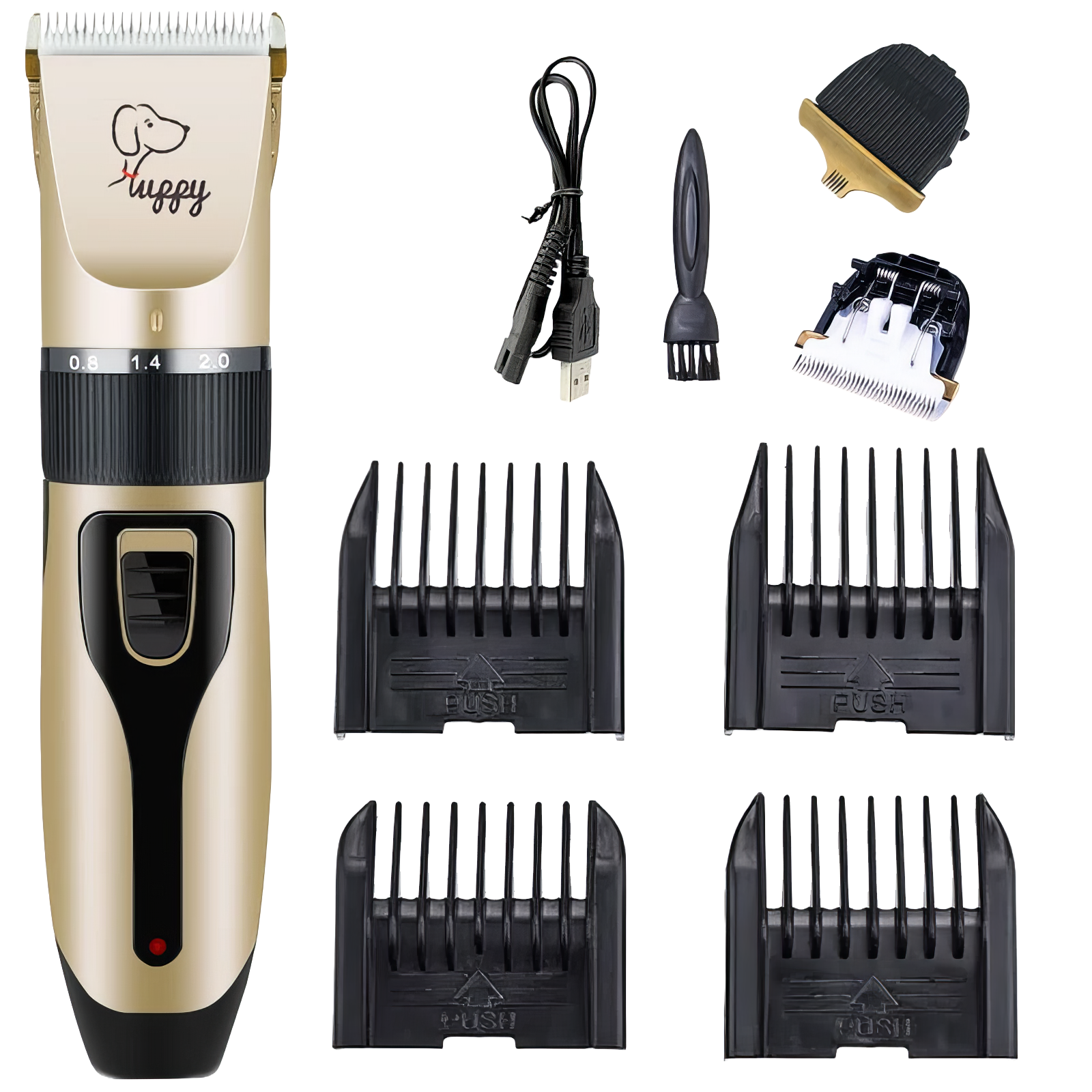 Dog Clipper Dog Hair Clippers Grooming (Pet/Cat/Dog/Rabbit) Haircut Trimmer Shaver Set Pets Cordless Rechargeable Professional