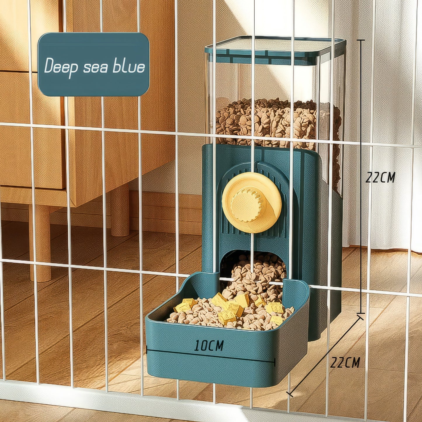 Hanging Automatic Pet Feeder & Water Dispenser for Cages