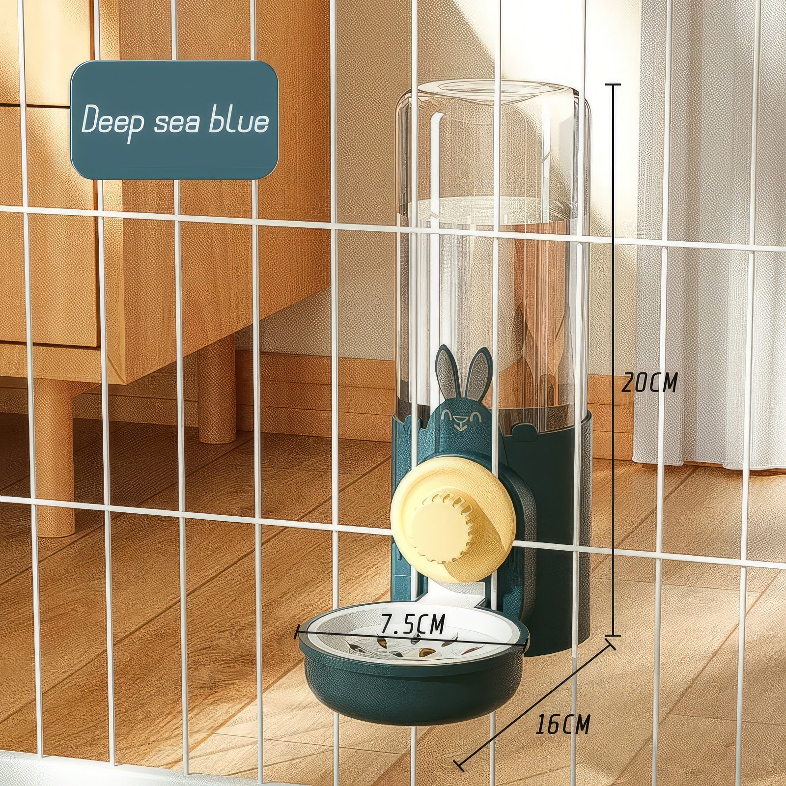 Hanging Automatic Pet Feeder & Water Dispenser for Cages