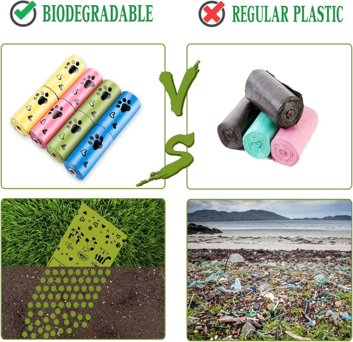 Eco-Friendly Biodegradable Dog Poop Bags