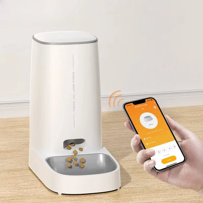 Smart Automatic Pet Feeder – WiFi-Controlled Food Dispenser for Cats & Dogs